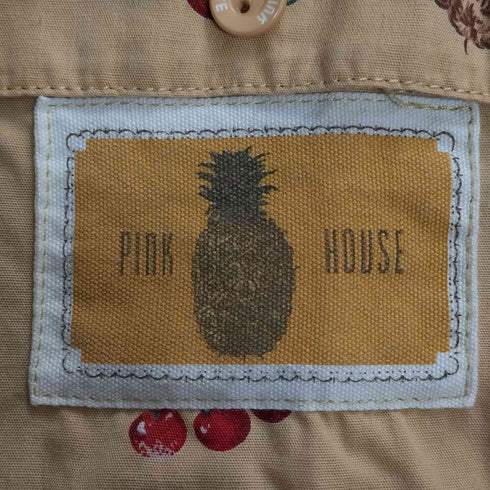 ピンクハウス PINK HOUSE フルーツ柄 アロハシャツ レディース JPN:M