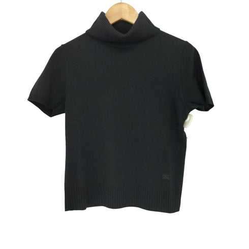 バーバリーロンドン BURBERRY LONDON ワンポイント刺繍 S/S タートルネックニット レディース JPN:2