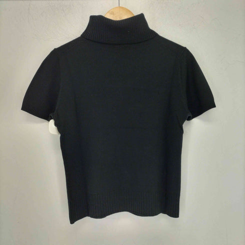 バーバリーロンドン BURBERRY LONDON ワンポイント刺繍 S/S タートルネックニット レディース JPN:2