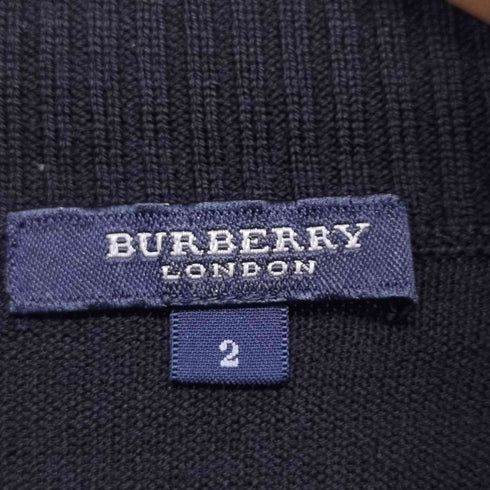 バーバリーロンドン BURBERRY LONDON ワンポイント刺繍 S/S タートルネックニット レディース JPN:2