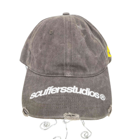 Scuffers ロゴ刺繍 ダメージ加工 キャップ import メンズ