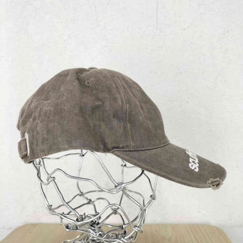 Scuffers ロゴ刺繍 ダメージ加工 キャップ import メンズ