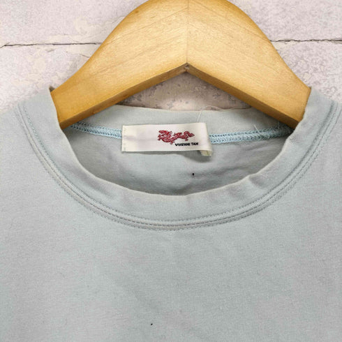 ヴィヴィアンタム VIVIENNE TAM 袖メッシュ切替フロント刺繍チビTシャツ Y2K レディース 0