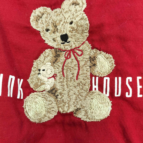 ピンクハウス PINK HOUSE テディベア刺繍ジャンパースカート レディース