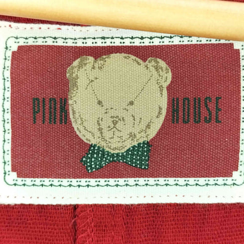 ピンクハウス PINK HOUSE テディベア刺繍ジャンパースカート レディース