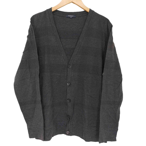 バーバリーロンドン BURBERRY LONDON ボーダー柄 コットンカーディガン メンズ import:M