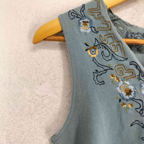 ヴィヴィアンタム VIVIENNE TAM フル刺繍タンクトップ Y2K レディース 1
