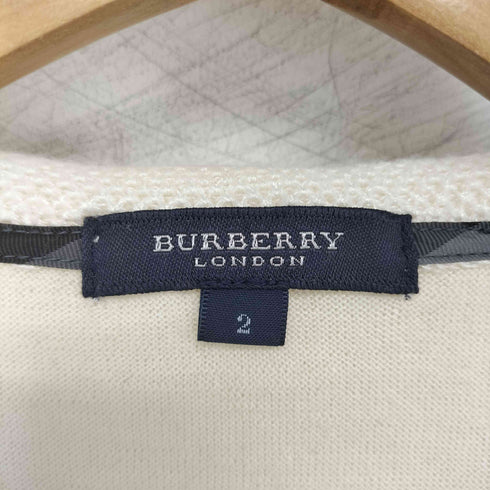 バーバリーロンドン BURBERRY LONDON カシミヤ混 ウール L/Sニット レディース JPN:2