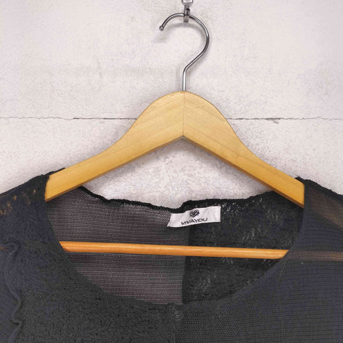 VIVAYOU パッチワークシースルートップス Y2K レディース M