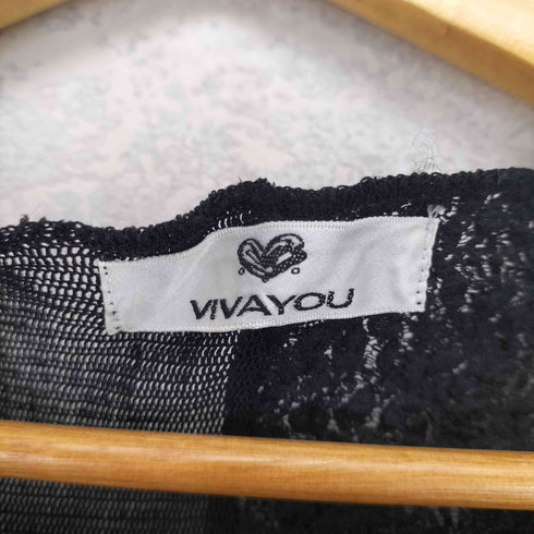 VIVAYOU パッチワークシースルートップス Y2K レディース M