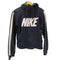ナイキ NIKE センター ロゴ プリント ショルダー ライン ジップ フーディー パーカー メンズ import:M