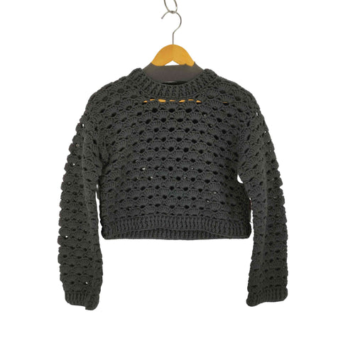 エイチビューティーアンドユースユナイテッドアローズ H BEAUTY & YOUTH UNITED ARROWS クロシェ編みクロップドニット レディース