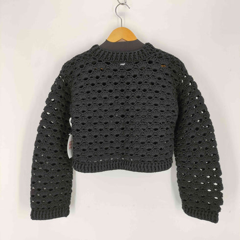 エイチビューティーアンドユースユナイテッドアローズ H BEAUTY & YOUTH UNITED ARROWS クロシェ編みクロップドニット レディース