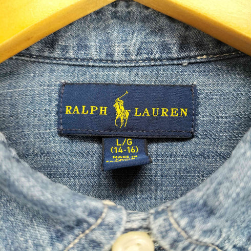 ラルフローレン RALPH LAUREN ポニー刺繍デニムBDシャツ メンズ L