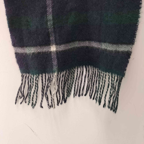 アクアスキュータム AQUASCUTUM カシミヤ100 チェックマフラー メンズ