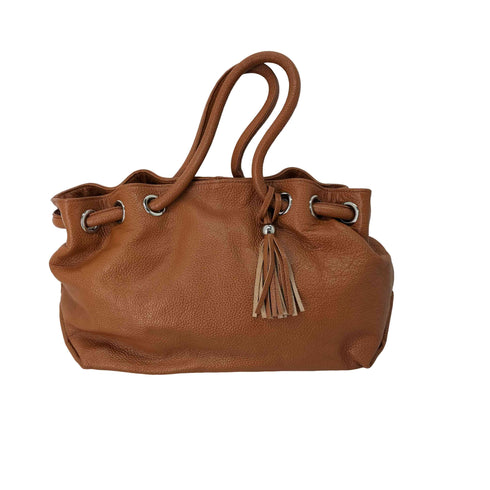 カリーノ carino タッセルチャームレザーバンドバッグ レディース