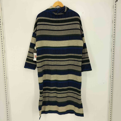 パターントルソー PATTERNTORSO 配色 ニット ロング ワンピース レディース