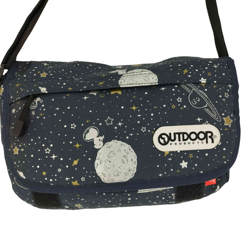 アウトドア OUTDOOR 総柄 キャラクター 星 宇宙 ショルダーバック メンズ