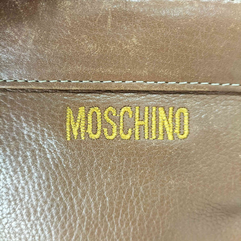 モスキーノ MOSCHINO ロゴ刺繍レザーバッグパック レディース