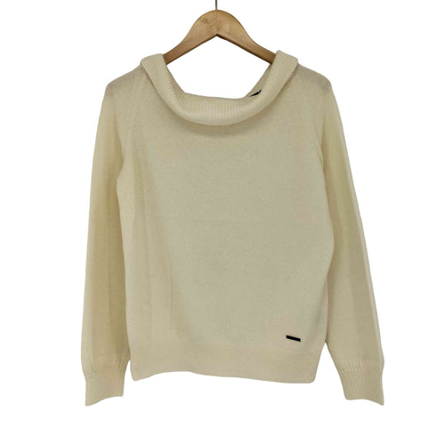バーバリーロンドン BURBERRY LONDON カシミヤ100 オフショルダー ニット レディース JPN:2