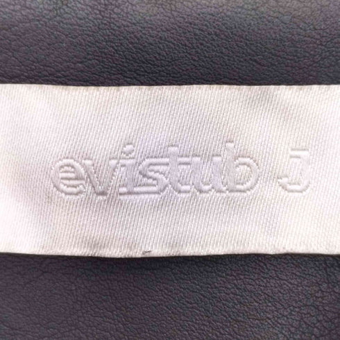 EVISTUB J フェイクレザー シャツ ジャケット メンズ SMALL