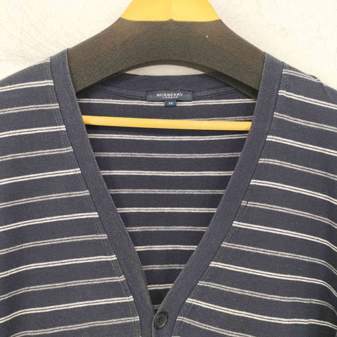 バーバリーロンドン BURBERRY LONDON ボーダー柄 コットンカーディガン メンズ import:M