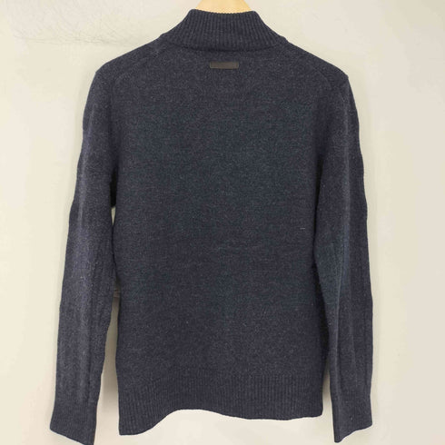 バーバリーロンドン BURBERRY LONDON ウール ニット ブルゾン ジャケット ジップ カーディガン メンズ import:M