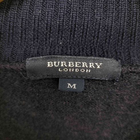 バーバリーロンドン BURBERRY LONDON ウール ニット ブルゾン ジャケット ジップ カーディガン メンズ import:M