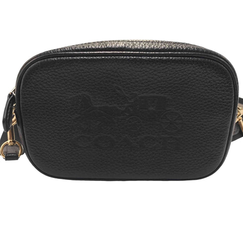 コーチ COACH エンボス 馬車ロゴ 2WAY ペブルド レザー ショルダーバッグ ウエストバッグ レディース