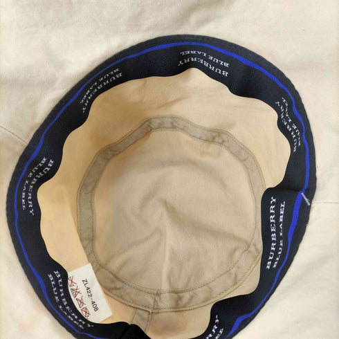 バーバリーブルーレーベル BURBERRY BLUE LABEL ロゴ刺繍チノバケットハット レディース