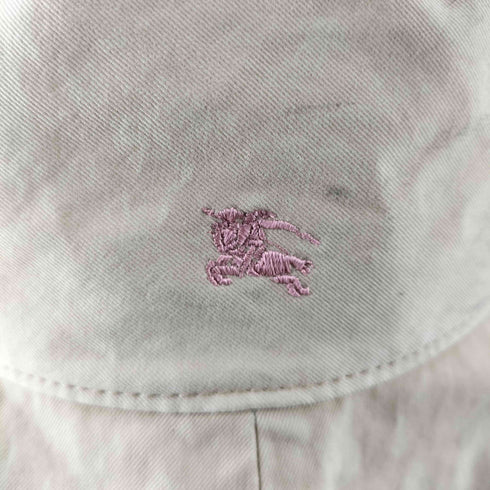 バーバリーブルーレーベル BURBERRY BLUE LABEL ロゴ刺繍チノバケットハット レディース