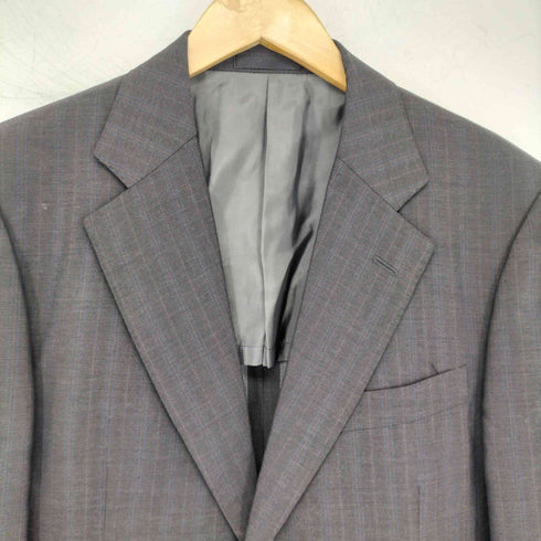 バーバリーロンドン BURBERRY LONDON モヘヤ混 チェック柄 2B テーラードジャケット メンズ