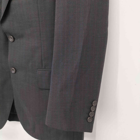 バーバリーロンドン BURBERRY LONDON モヘヤ混 チェック柄 2B テーラードジャケット メンズ