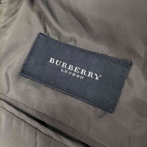 バーバリーロンドン BURBERRY LONDON モヘヤ混 チェック柄 2B テーラードジャケット メンズ