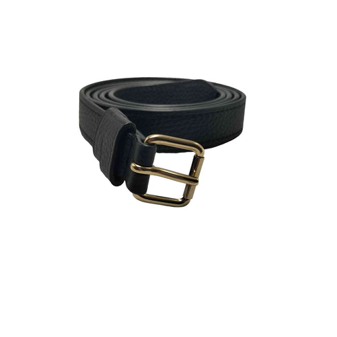 コーチ COACH ロゴ刻印 シボ革 レザー ベルト レディース