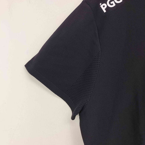 ピージージー PGG ポリエステルヤーン 半袖ハーフジップカットソー レディース