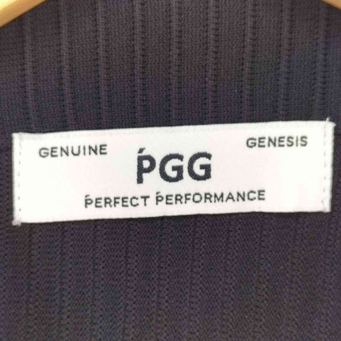 ピージージー PGG ポリエステルヤーン 半袖ハーフジップカットソー レディース