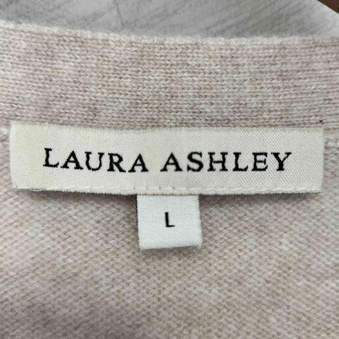 ローラアシュレイ LAURA ASHLEY カシミヤ100 リボンタイ L/Sニット レディース import:L