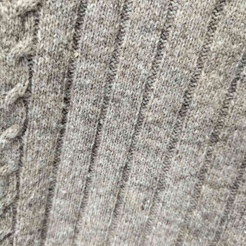ローラアシュレイ LAURA ASHLEY ウール混 ケーブル編み タートルネック L/S ニットワンピース レディース 11
