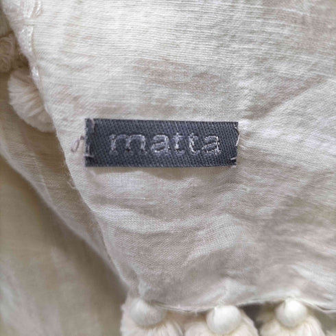 matta ポンポン付きストール レディース