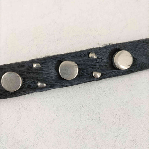 イタリア製 ハラコスタッズ レザーベルト メンズ