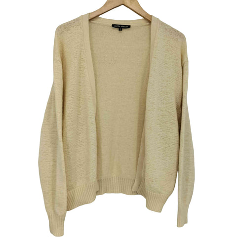 ローラアシュレイ LAURA ASHLEY ボタンレス L/S カーディガン レディース 38