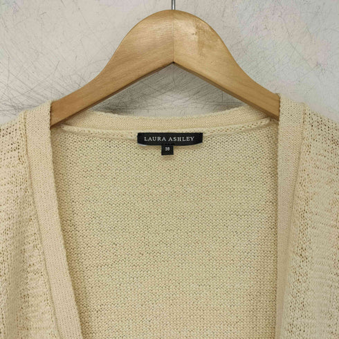 ローラアシュレイ LAURA ASHLEY ボタンレス L/S カーディガン レディース 38