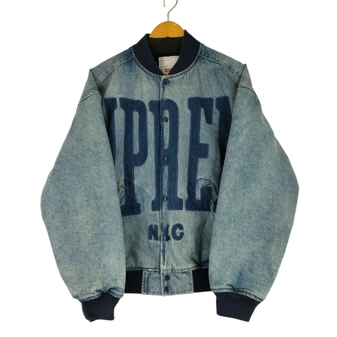 シュプリーム Supreme 23SS Washed Knockout Denim Varsity Jacket メンズ JPN:M