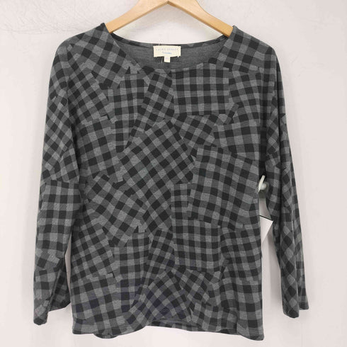 ローラアシュレイ LAURA ASHLEY チェック柄 クルーネックカットソー タイトスカート セットアップ レディース 2