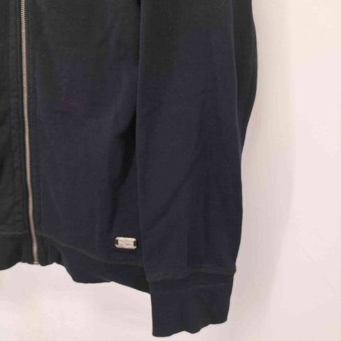 ディーゼル DIESEL レザーパッチ ジップアップパーカー メンズ import:L