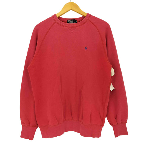 ポロバイラルフローレン Polo by RALPH LAUREN ポニー刺繍 前Vガゼット ラグランスリーブ スウェット メンズ import:M