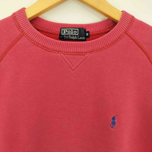 ポロバイラルフローレン Polo by RALPH LAUREN ポニー刺繍 前Vガゼット ラグランスリーブ スウェット メンズ import:M