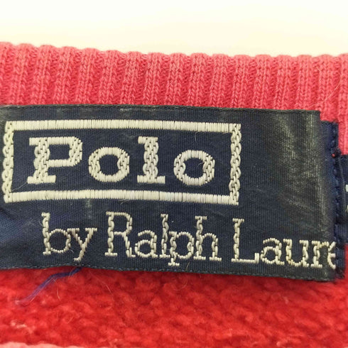 ポロバイラルフローレン Polo by RALPH LAUREN ポニー刺繍 前Vガゼット ラグランスリーブ スウェット メンズ import:M