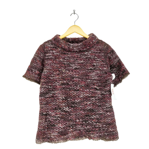 マックスマーラ MAX MARA 銀タグ モックネックモヘア半袖ニット レディース
